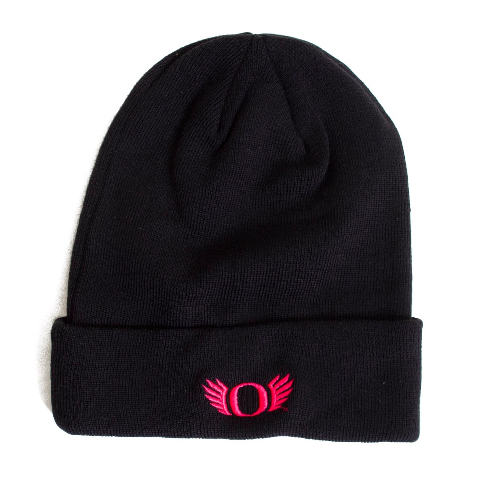 O Wings, Nike, Black, Beanie, Accessories, Unisex, 12", Football, Soft Knit, Cuffed, 584433